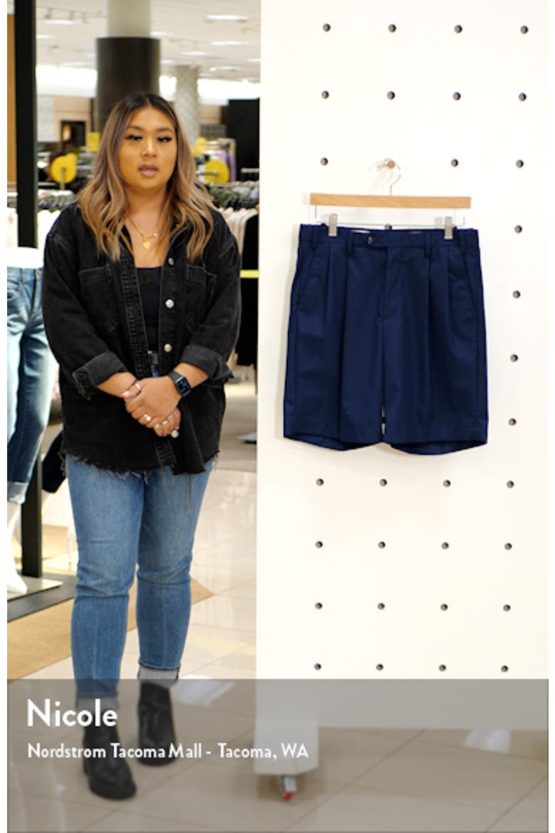 Prime Pleated Poplin Shorts video