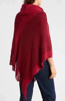 Cowl Neck Knit Poncho