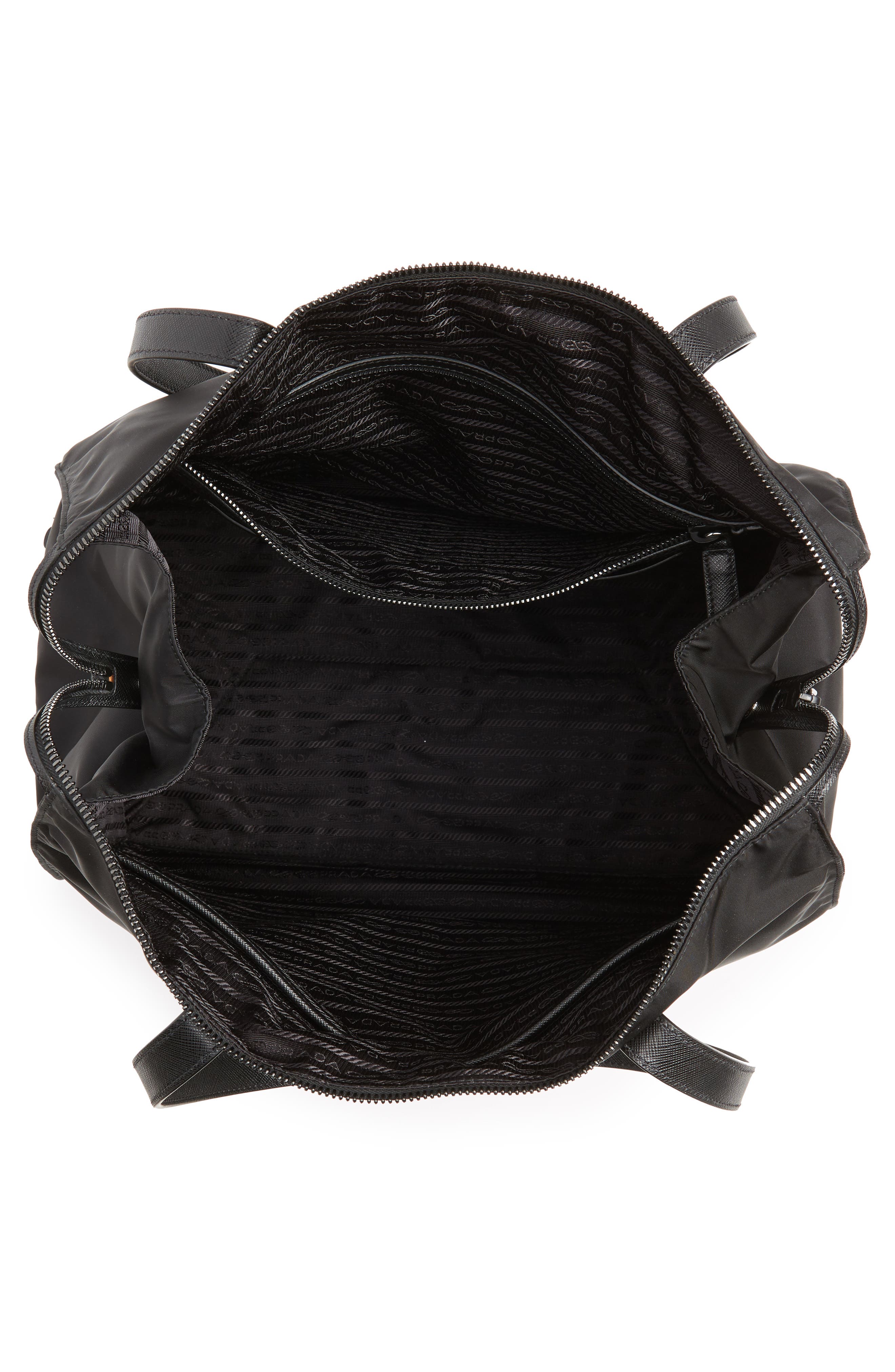 Prada Nylon Shopper, Alternate, color, 