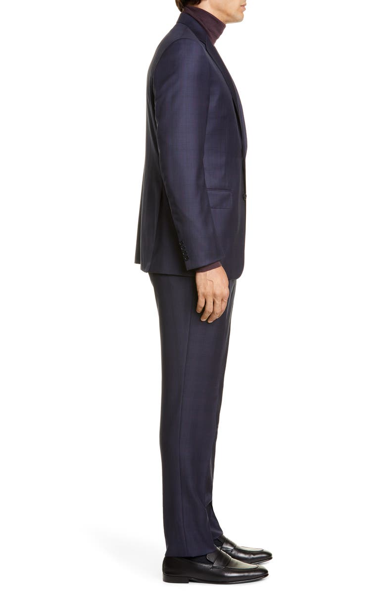 ZEGNA Ermenegildo Zegna Classic Fit Plaid Wool Suit, Alternate, color, 
