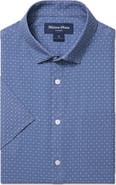 Mizzen+Main Leeward Trim Fit Short Sleeve Performance Button-Up Shirt