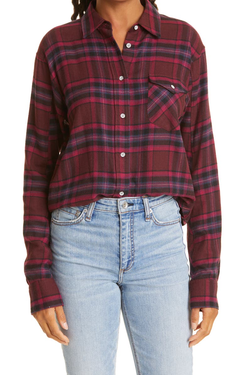 rag & bone Jonah Plaid Button-Up Shirt, Main, color,