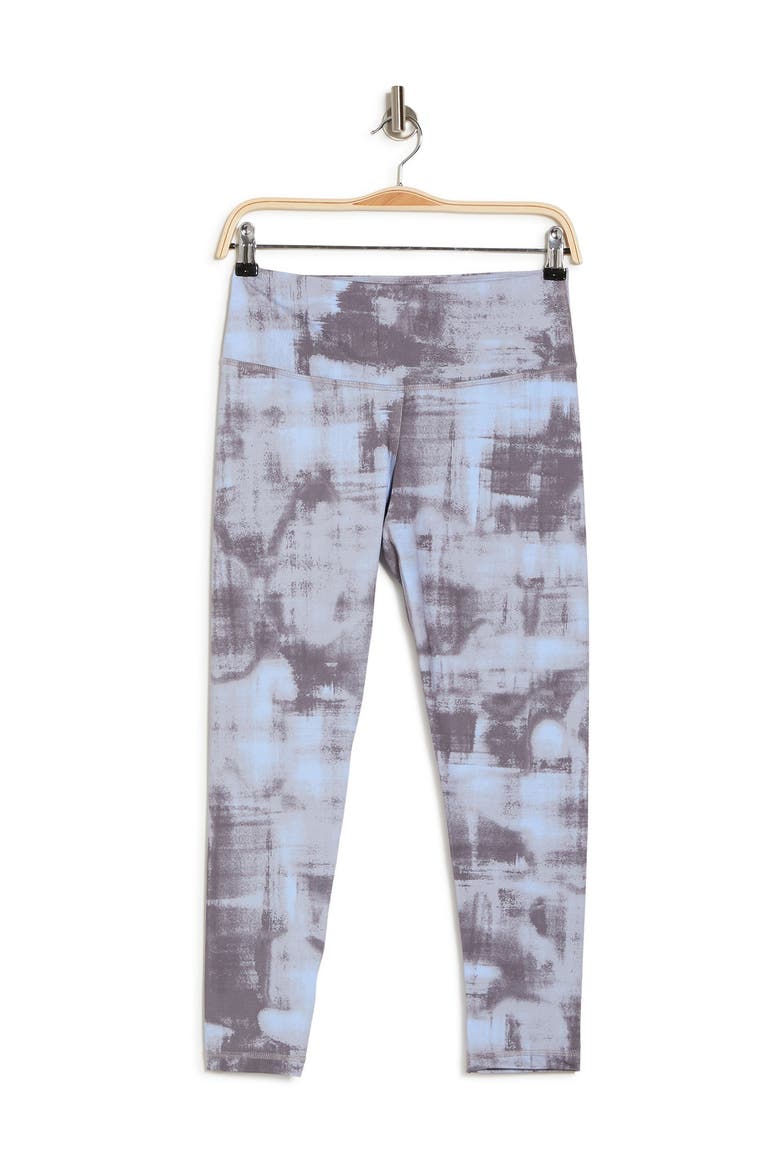 High Waist Daily Slim 7/8 Leggings, Alternate, color, GREY DECEMBER BRUSHSTROKE PRT
