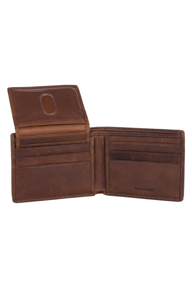 American Lodge Leather Bifold Wallet, Alternate, color, COGNAC