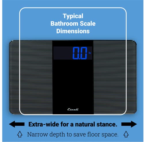 Escali Extra Wide Bathroom Scale In Multi