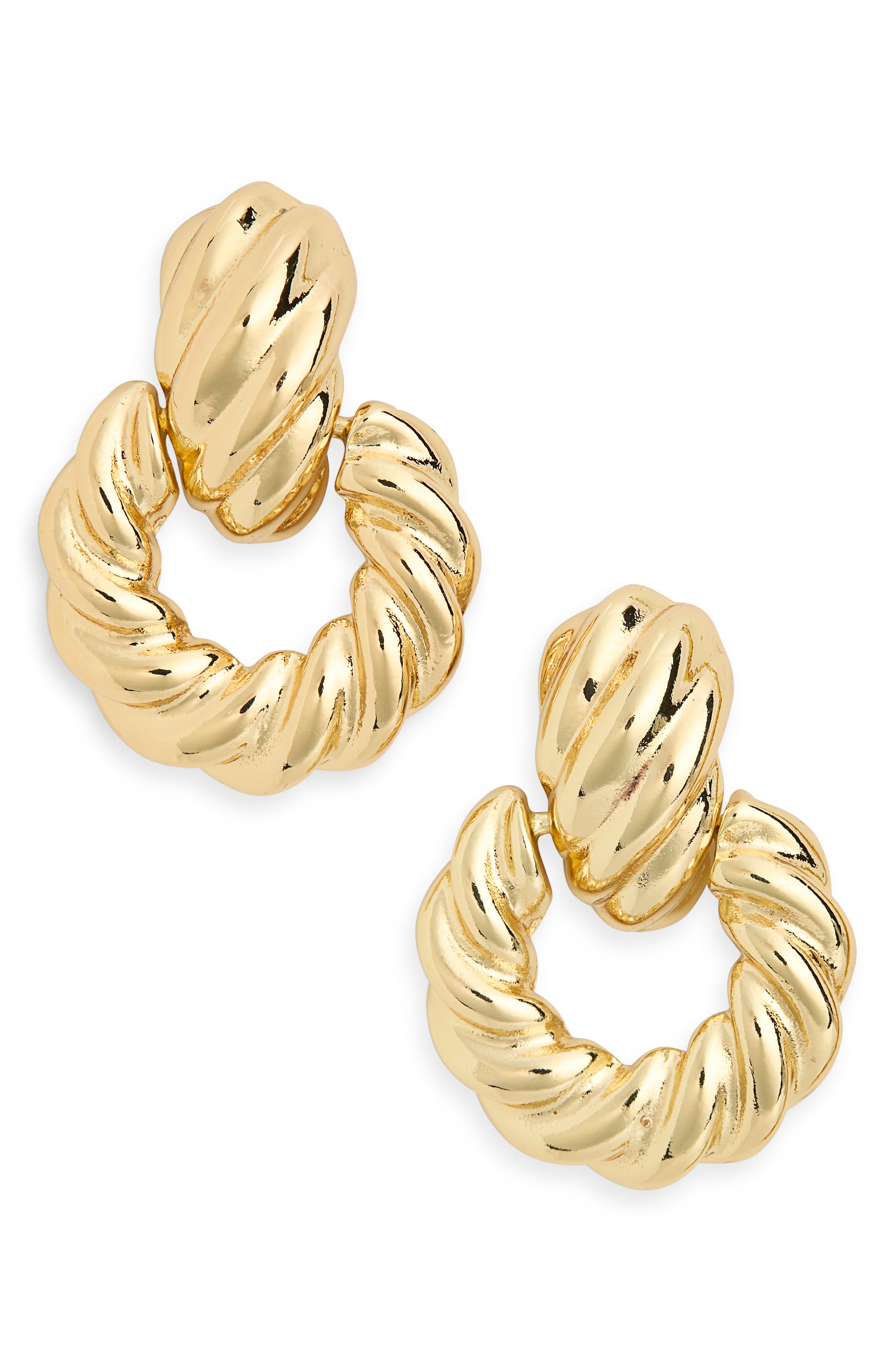 Textured Knocker Earrings