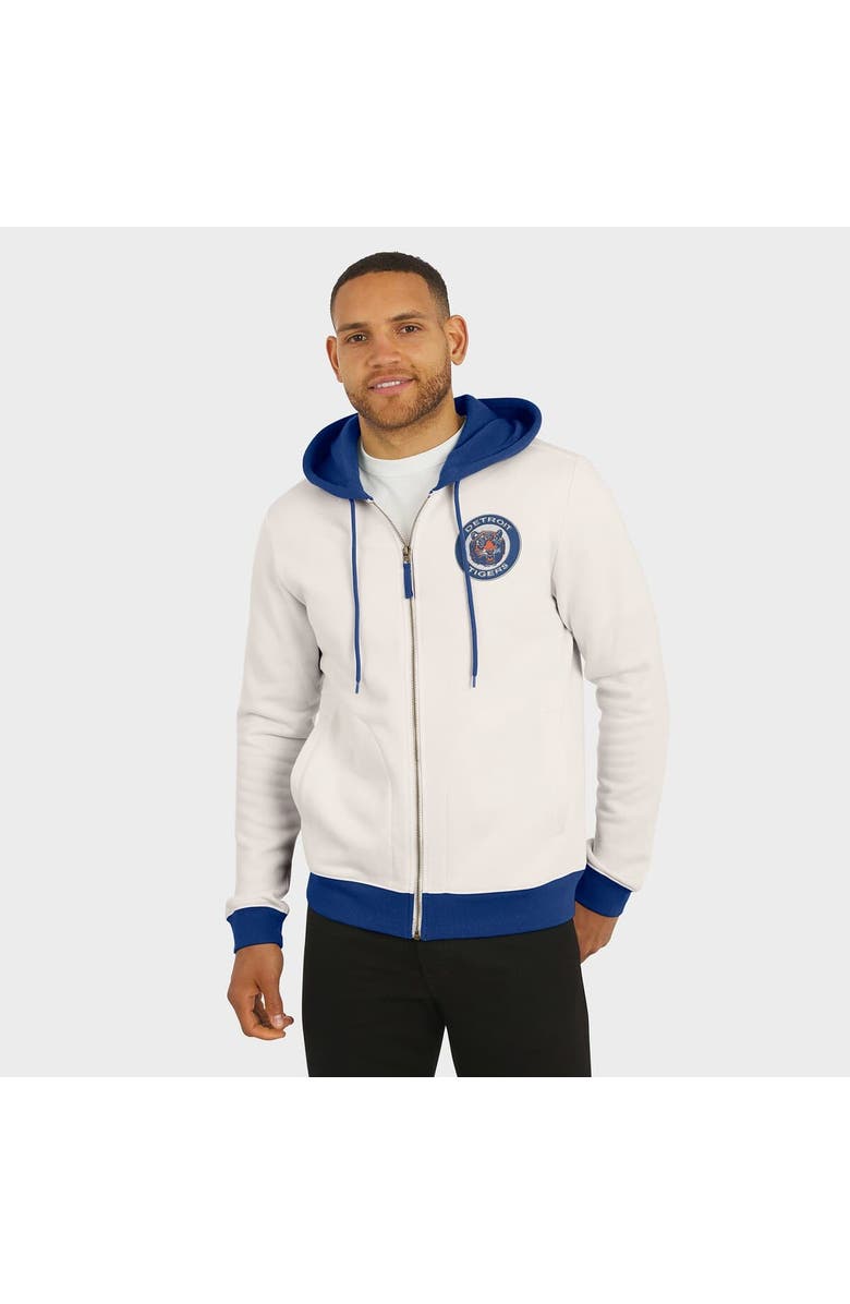 Darius Rucker Collection by Fanatics Men's Darius Rucker Collection by Fanatics Cream Detroit Tigers Polar Fleece Full-Zip Hoodie, Alternate, color,