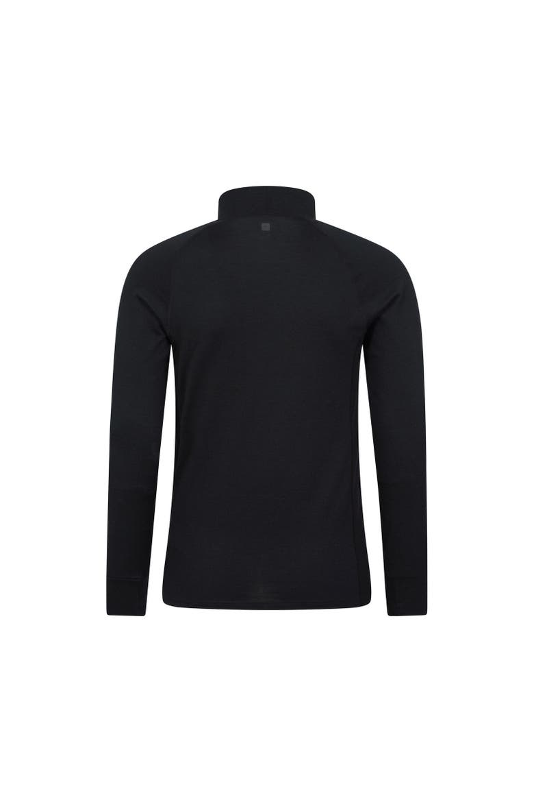Summit Merino Wool Funnel Neck Thermal Top, Alternate, color, Black