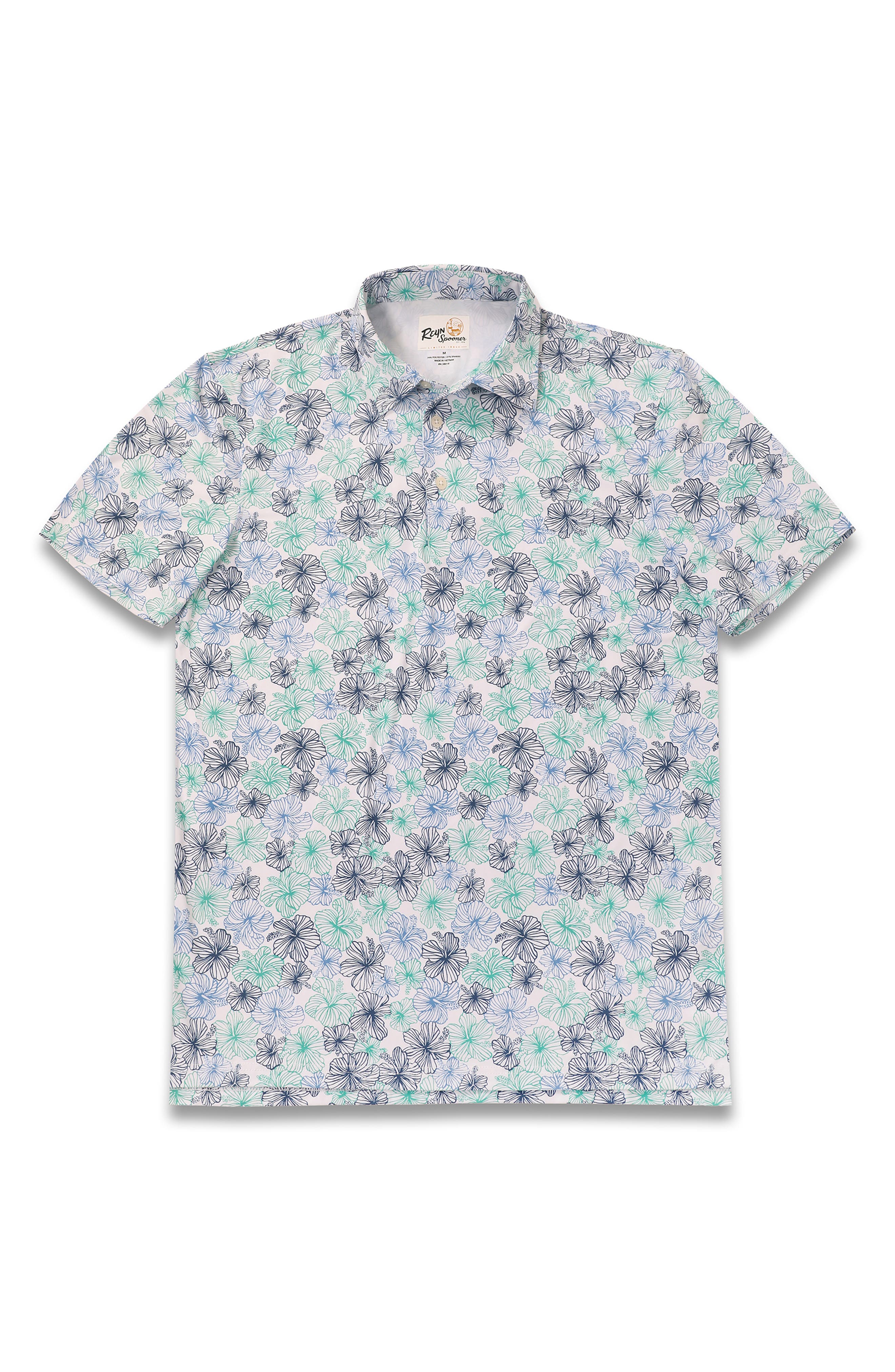 Reyn Spooner Electric Biscus Polo