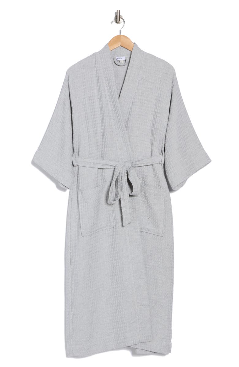 NORDSTROM RACK Midi Waffle Knit Robe, Alternate, color, 