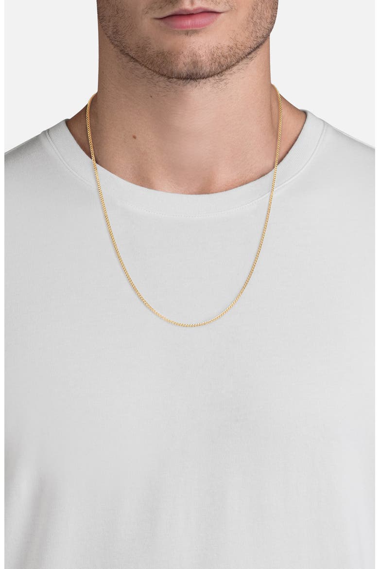 Cuban Chain Necklace, Alternate, color, GOLD VERMEIL POLISHED