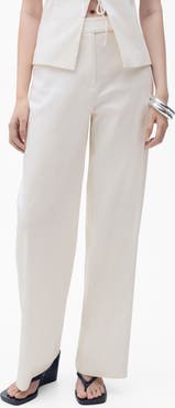 MANGO Straight Leg Pants