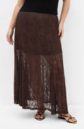 City Chic Lace Maxi Skirt