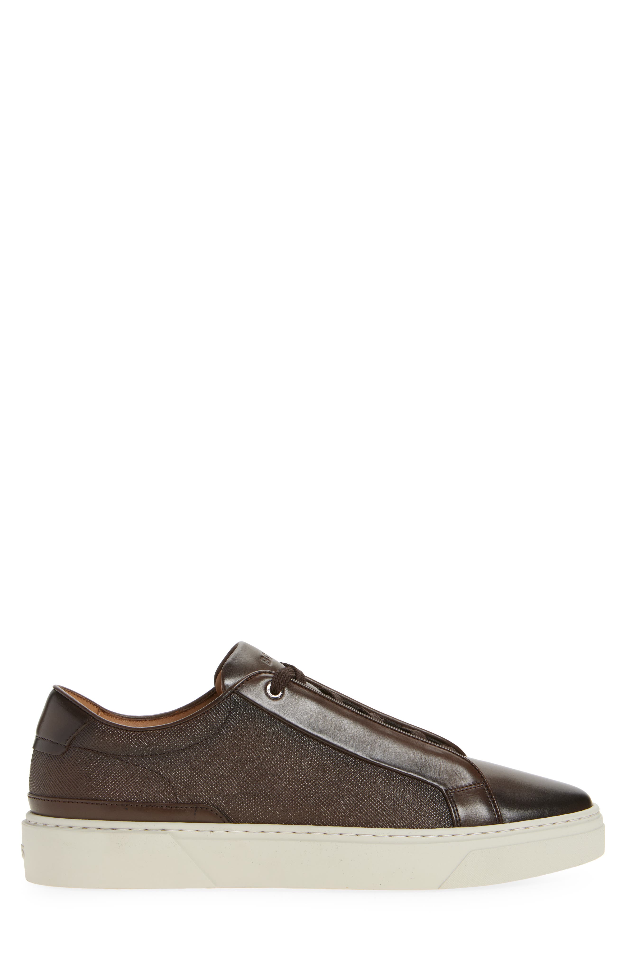 Gary Low Top Sneaker, Alternate, color, DARK BROWN / BLACK