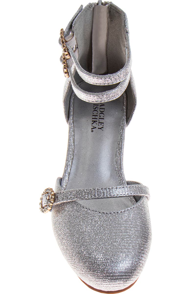 Badgley Mischka Collection Kids' Ankle Strap Pump, Alternate, color,