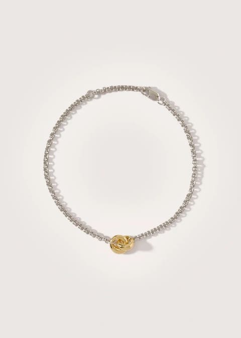 Mixed Metal Link Up Bracelet