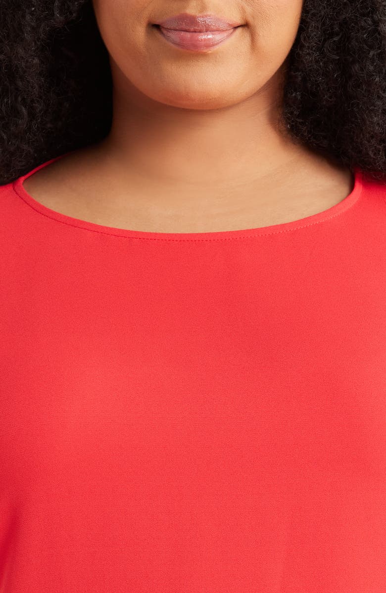 Jones New York Side Button Detail Crepe Top, Alternate, color, 