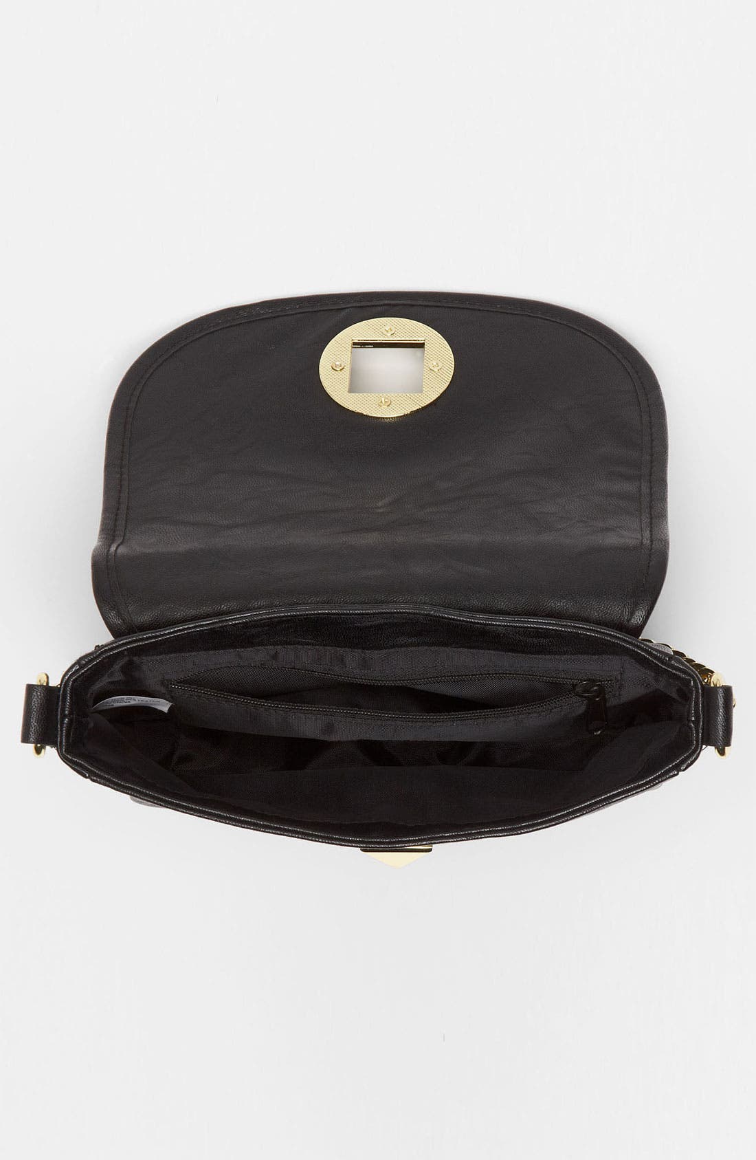Studded Crossbody Bag, Alternate, color, BLACK/ GOLD