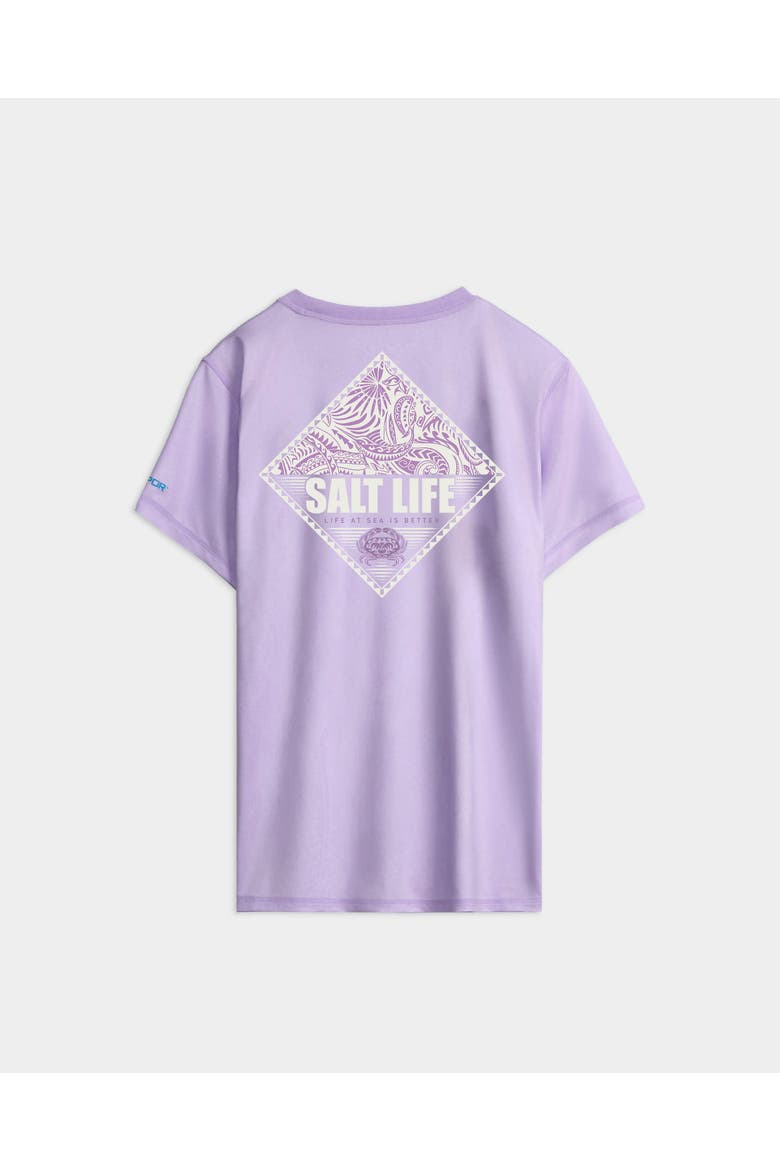 Salt Badge Performance Short Sleeve Tee, Alternate, color, Pale Lavender Heather
