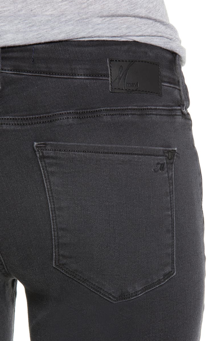 Mavi Jeans Alexa Mid Rise Skinny Jeans, Alternate, color, Dark Smoke Supersoft