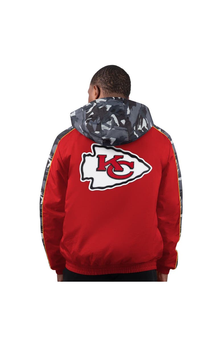 STARTER Men's Starter Red Kansas City Chiefs Thursday Night Gridiron Full-Zip Jacket, Alternate, color, Red