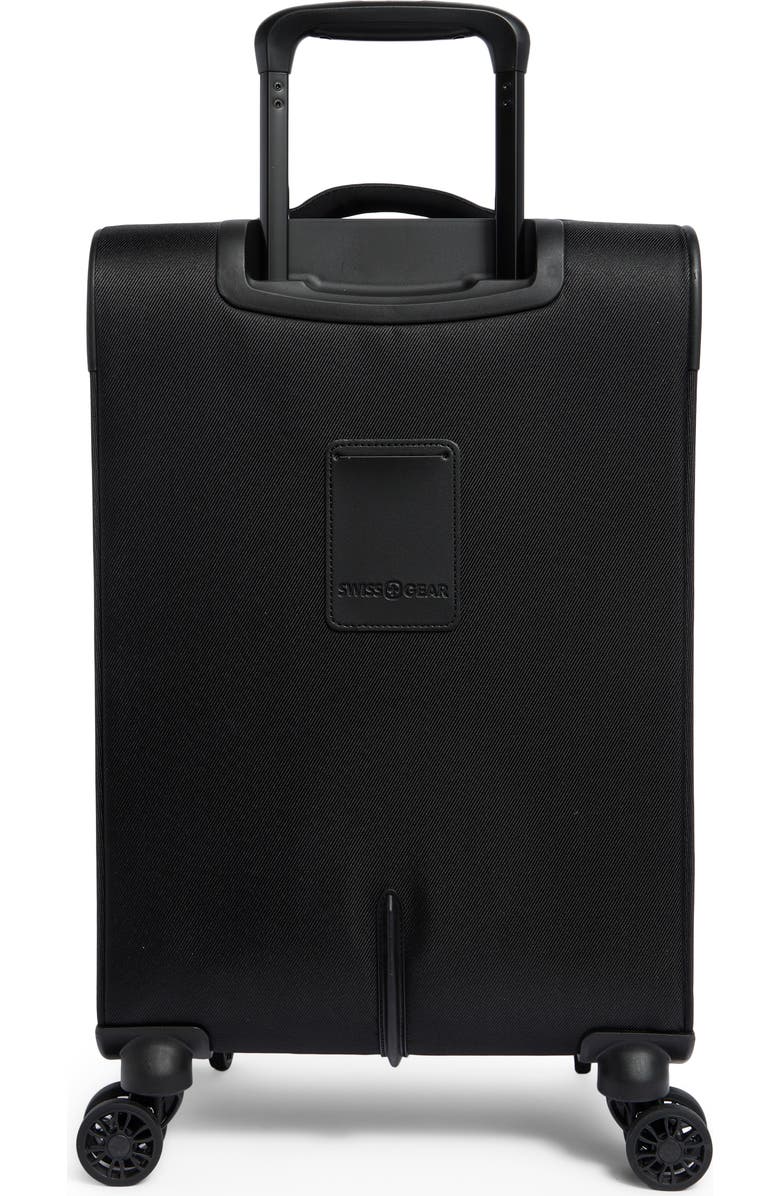 SWISSGEAR 19-Inch Softside Spinner Carry-On Luggage, Alternate, color, Black