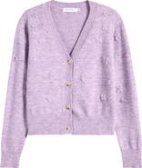 All in Favor Embroidered Flower Cardigan