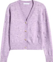 All in Favor Embroidered Flower Cardigan