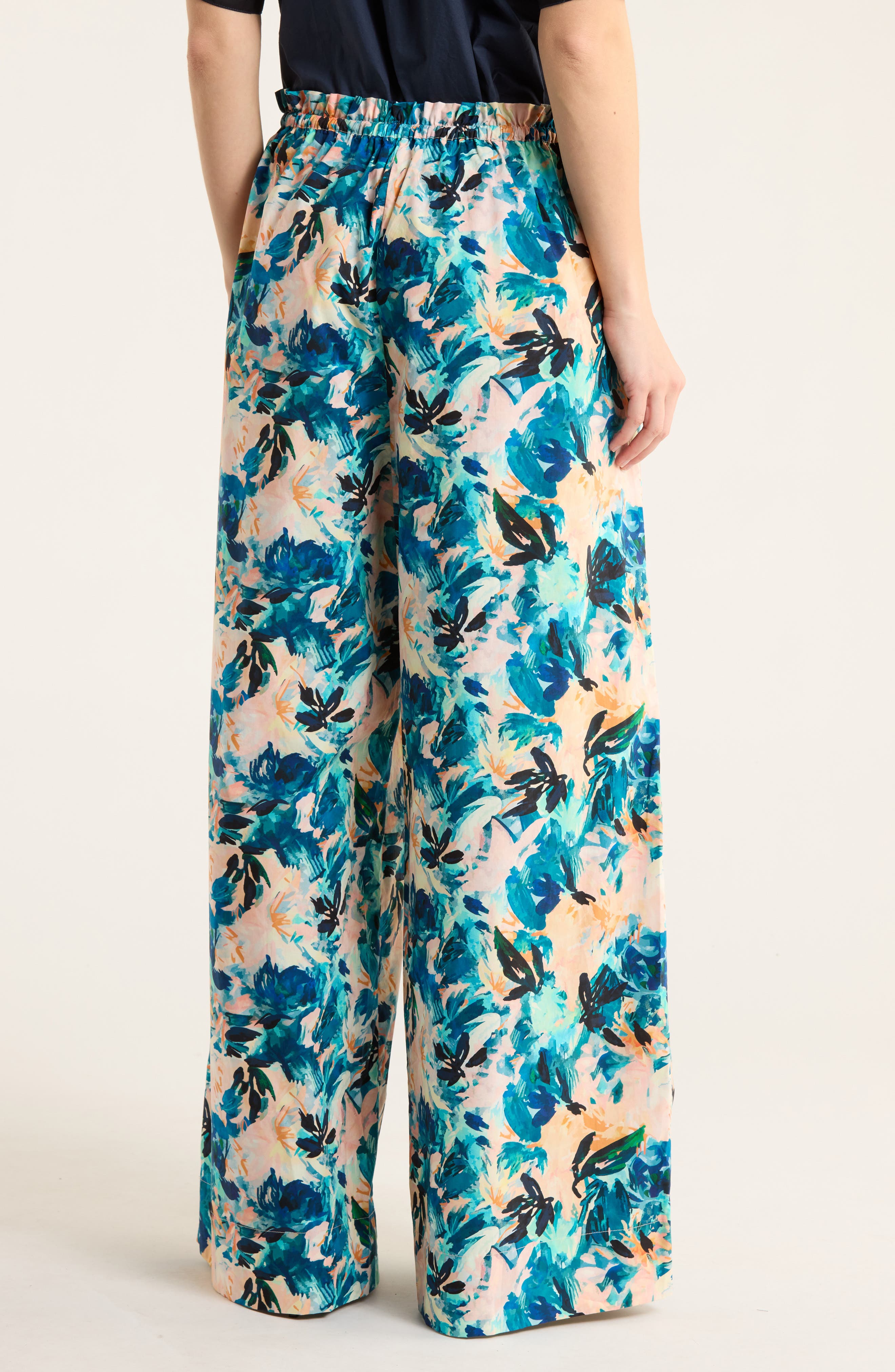 Sawyer Floral Cotton Wide Leg Pants - image 2