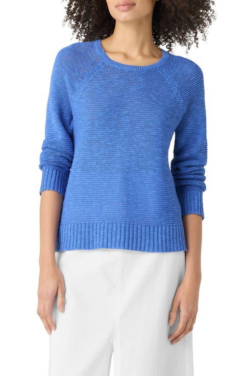 Raglan Sleeve Organic Linen & Organic Cotton Sweater