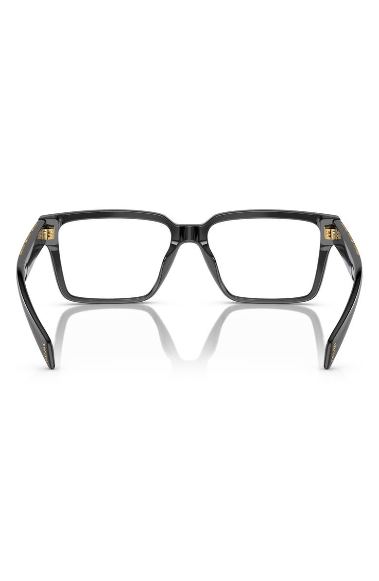 Versace 55mm Rectangular Optical Glasses, Alternate, color, 