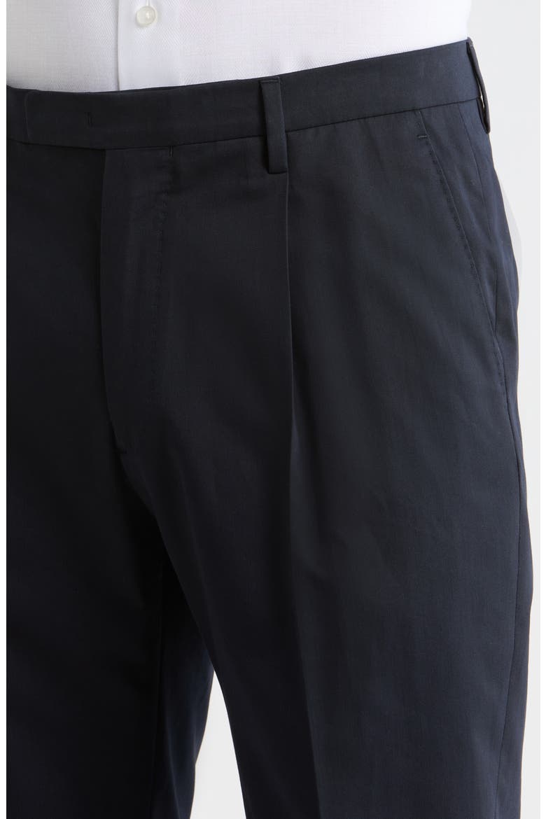 Relaxed Pleated Trousers, Alternate, color, NAVY
