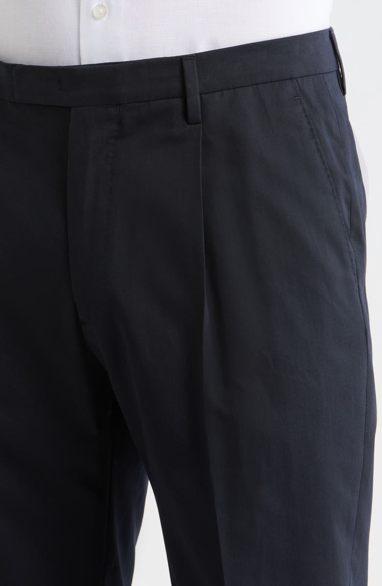 Boglioli Relaxed Pleated Trousers, Alternate, color, Navy