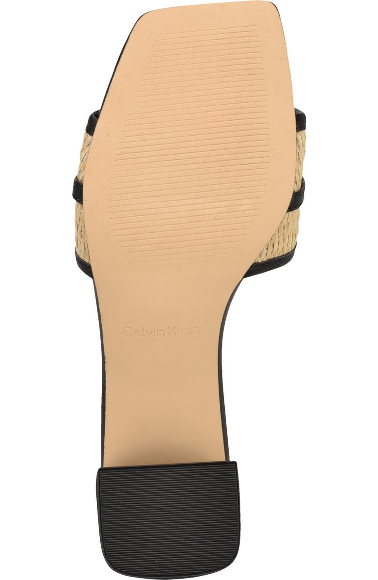 Calvin Klein Paloma Slide Sandal, Alternate, color, Natural/ Black