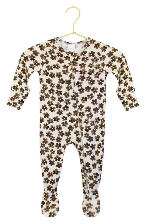 Print Zip Footie (Baby)