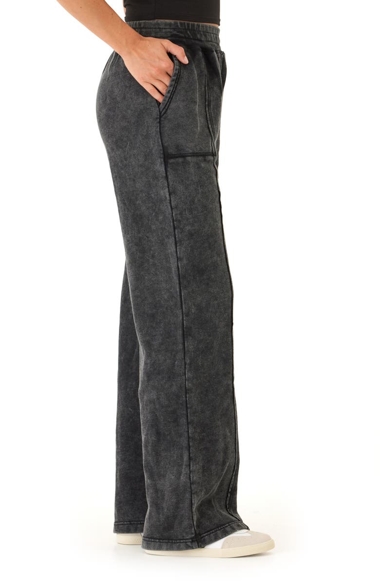 Threads 4 Thought Hester Mineral Wash Wide Leg Pant, Alternate, color, Black