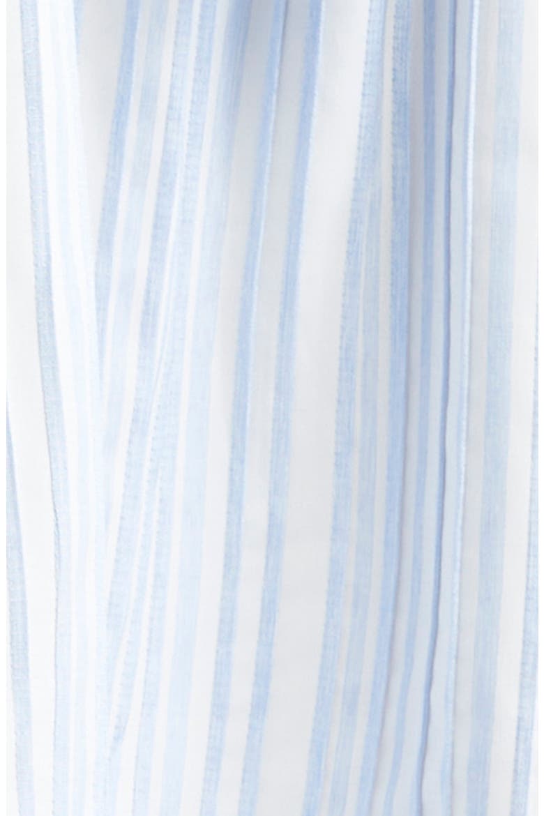 Clynton Variegated Stripe Short Sleeve Shirtdress, Alternate, color, CELESTINE/ WHITE