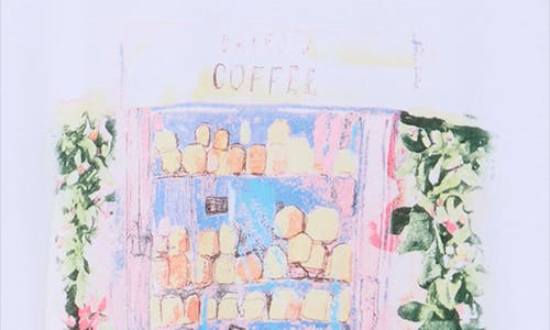 Hi Res Pink Cakes & Coffee Graphic T-shirt In Animal Print