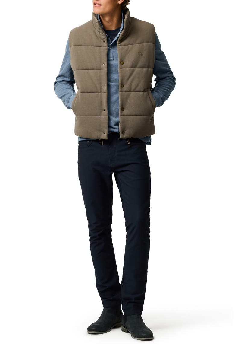 Lake Ferry Quilted Vest, Alternate, color, KHAKI