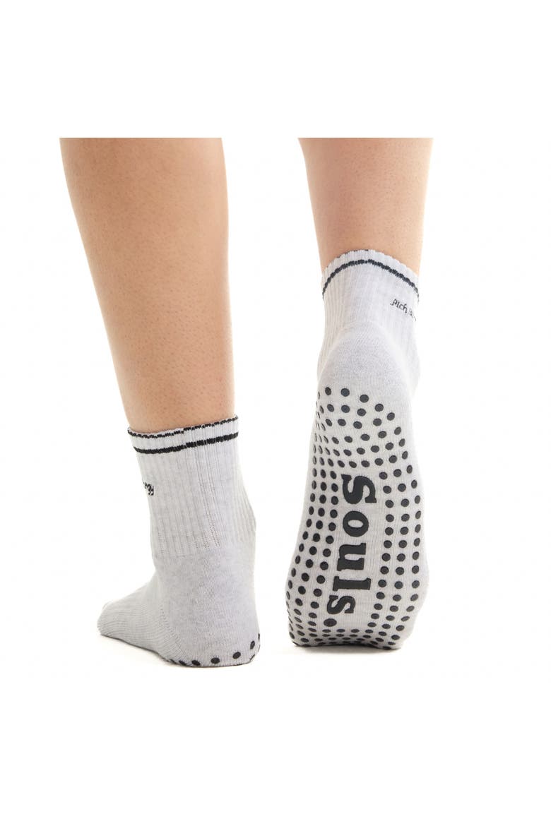 Rich Bitch Energy Ankle Grip Socks, Alternate, color, White