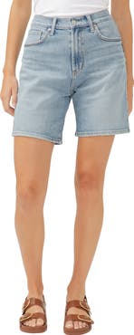 Silver Jeans Co. High Waist Long Denim Shorts