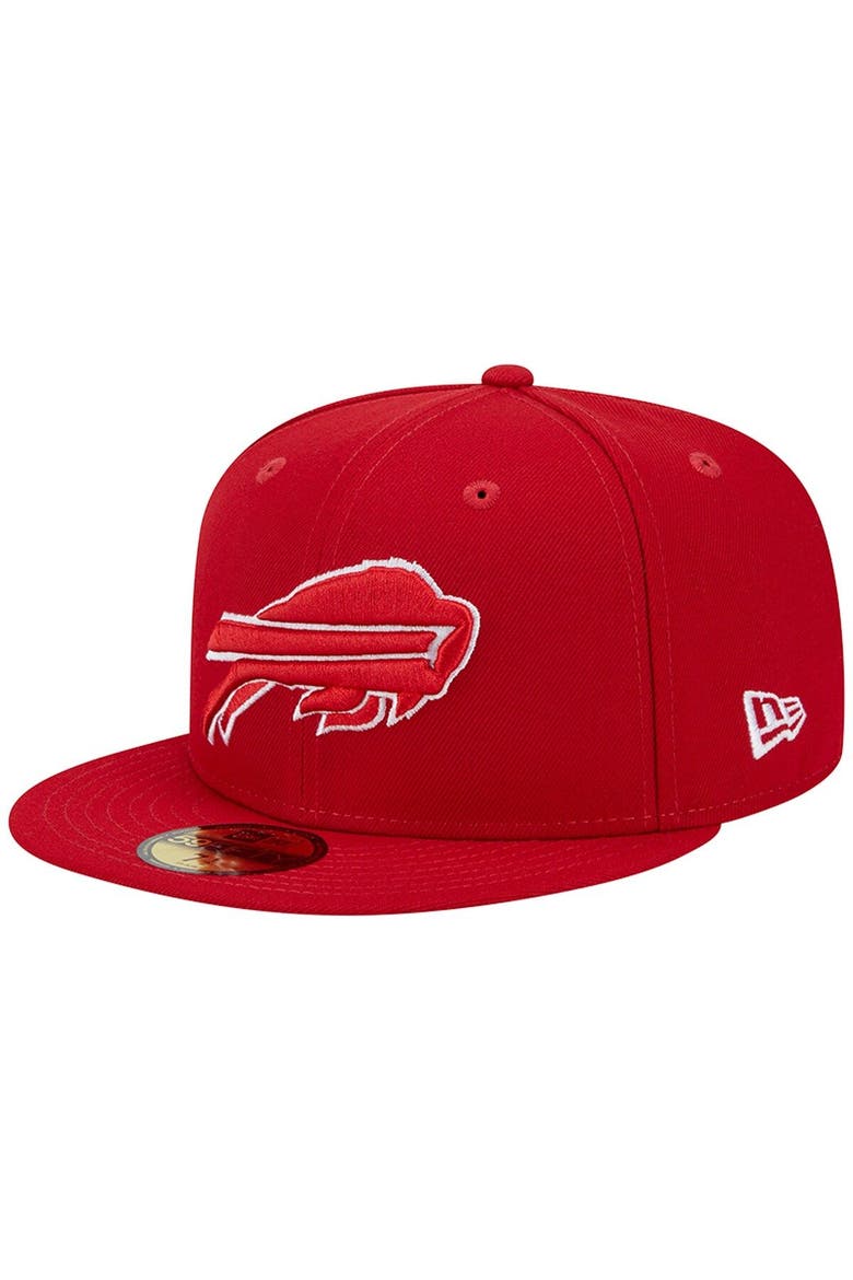 Men's New Era Scarlet Buffalo Bills 1998 Hawaii Pro Bowl Main Patch 59FIFTY Fitted Hat, Alternate, color, Scarlet