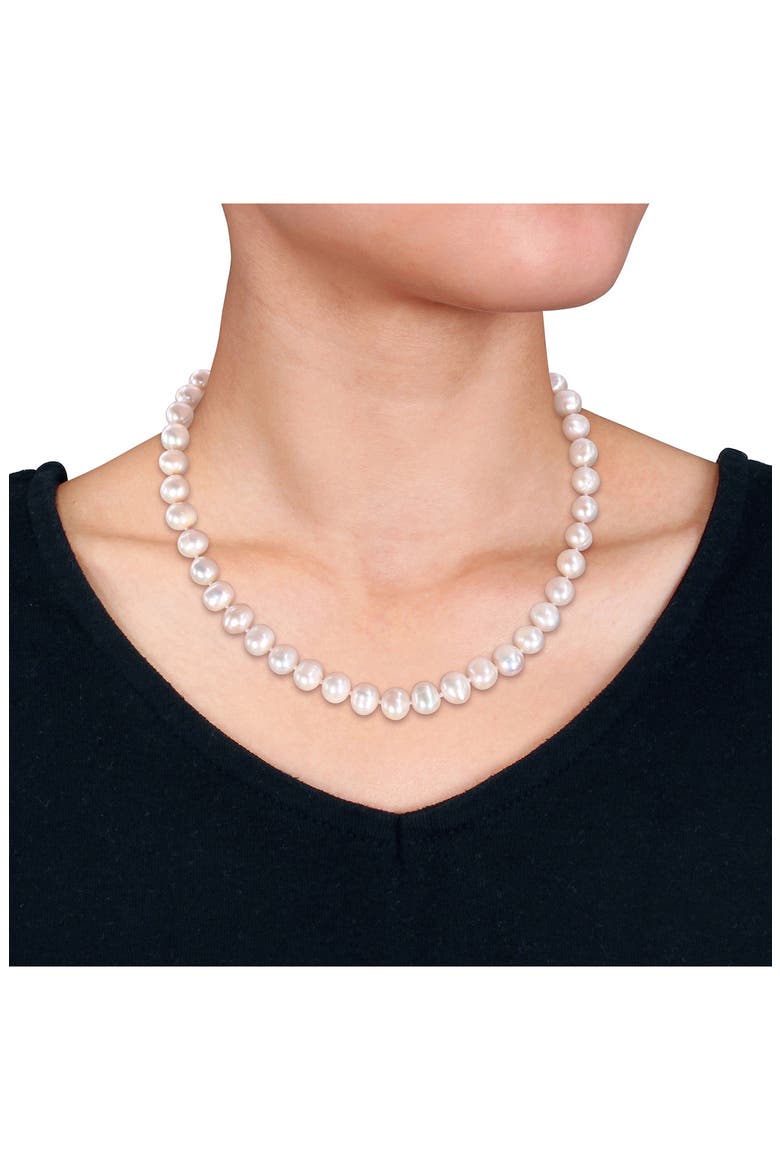 Cultured Freshwater Pearl Necklace, Earrings & Bracelet Set, Alternate, color, WHITE