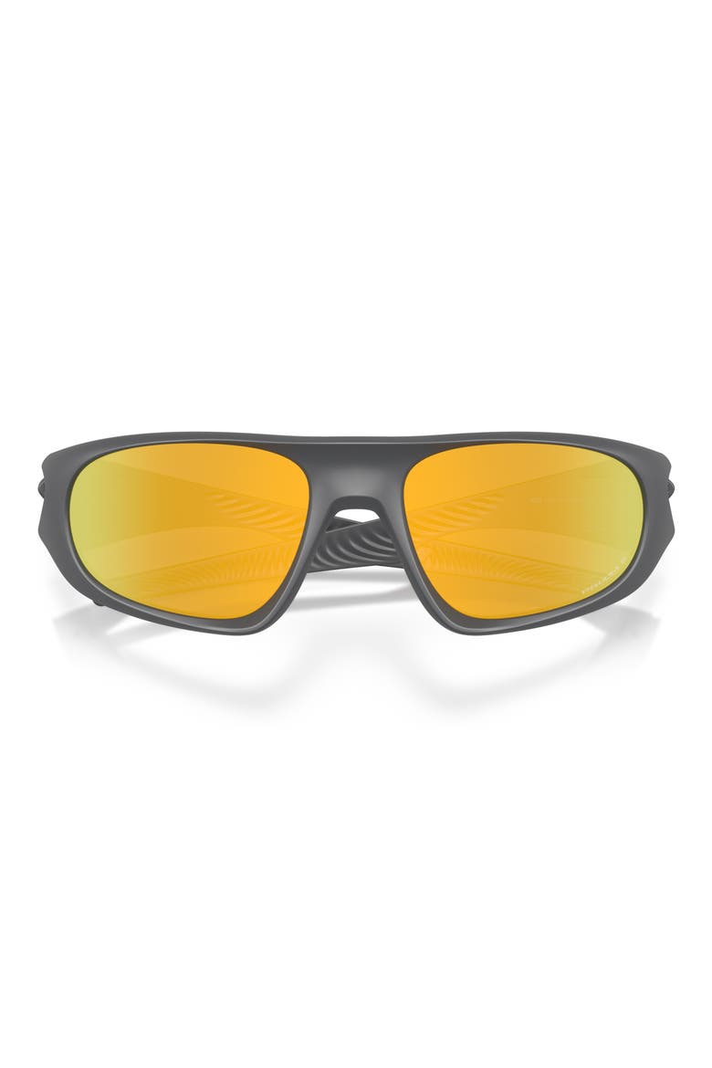 Neoforma 60mm Polarized Oval Sunglasses, Alternate, color, MATTE CARBON / PRIZM 24K