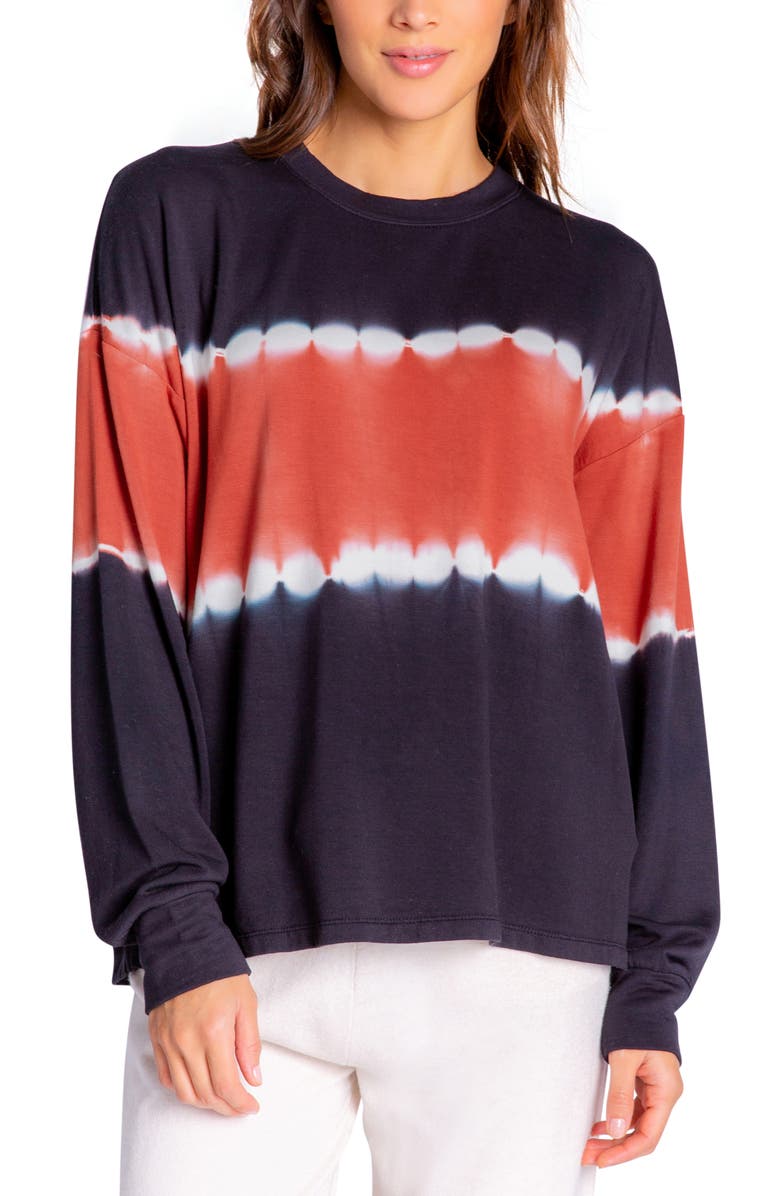 PJ Salvage Sienna Tie Dye Lounge Top, Main, color,