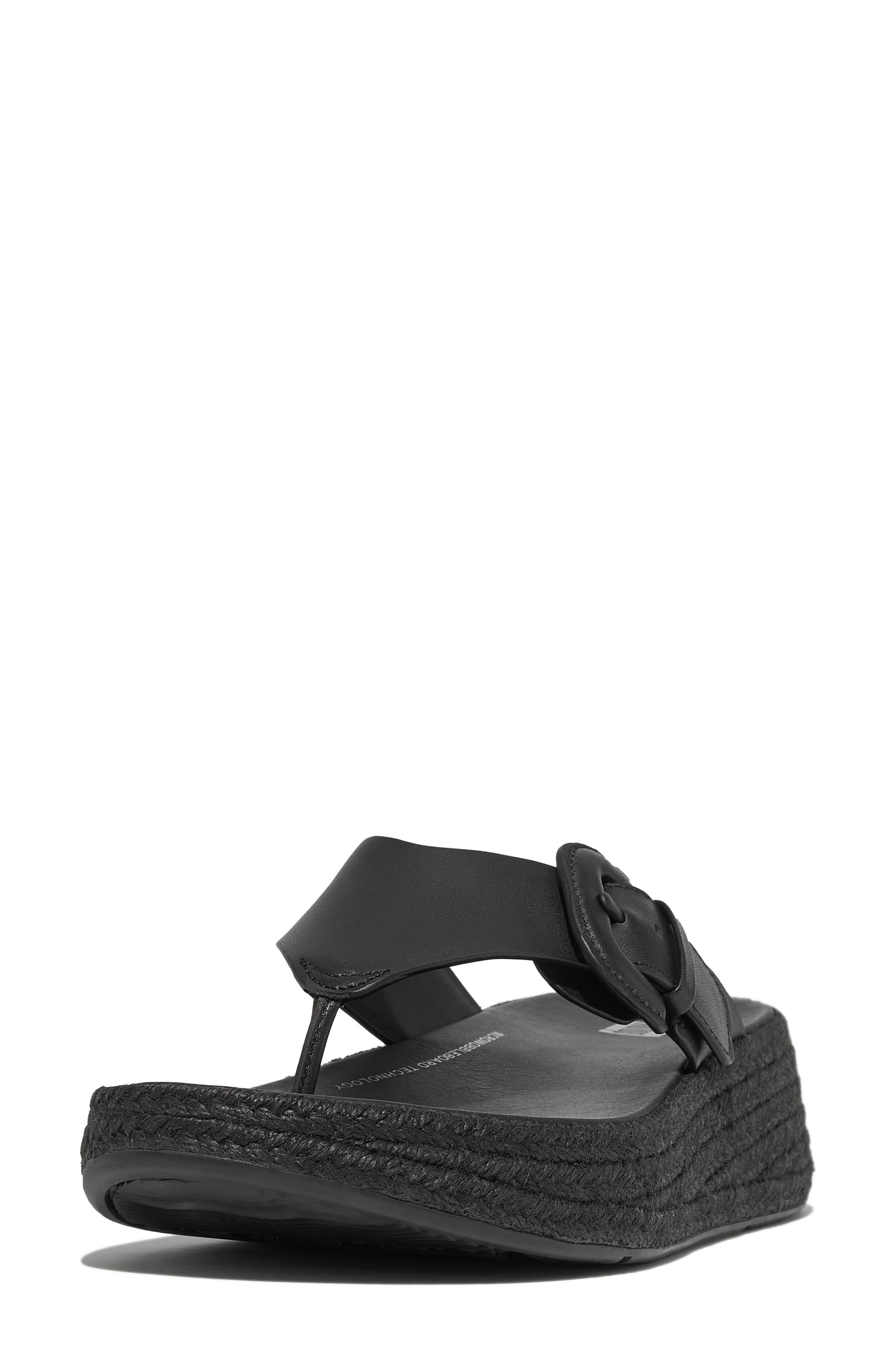 FitFlop Leather Espadrille Sandal, Alternate, color, 