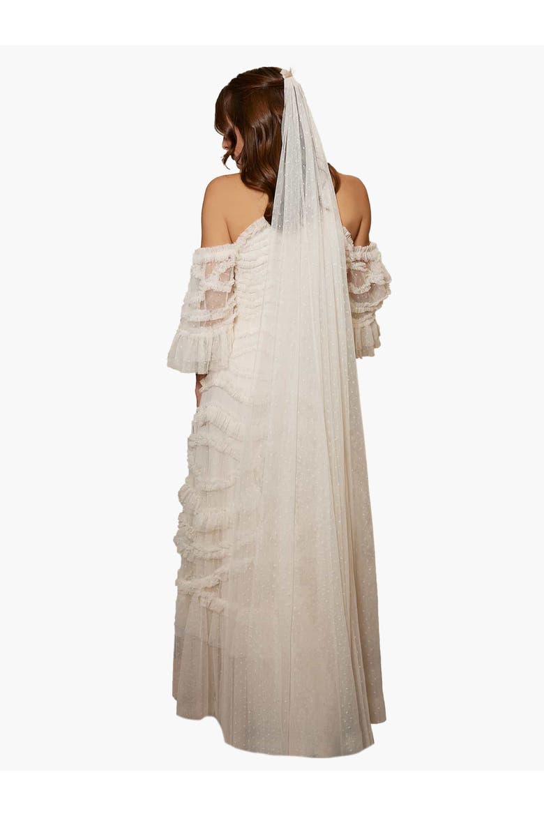 Kisses Long Veil, Main, color, Cream