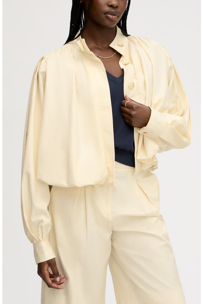 Crop Bubble Trench, Alternate, color, ALMOND