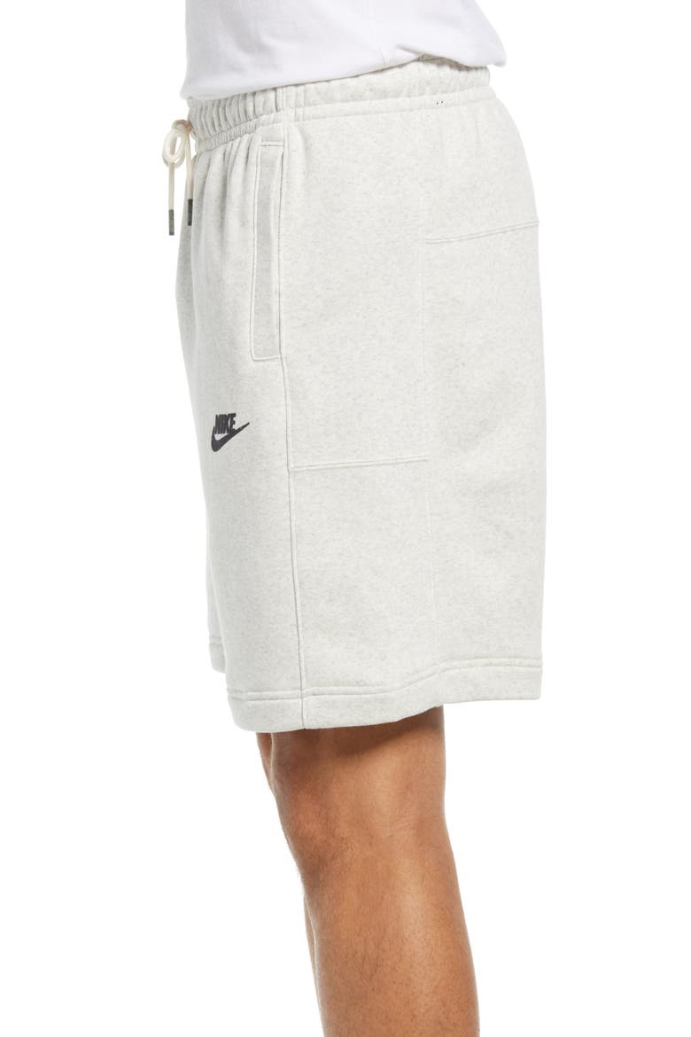 Sportswear Fleece Drawstring Shorts, Alternate, color, WHITE/ MULTI-COLOR/ GREY