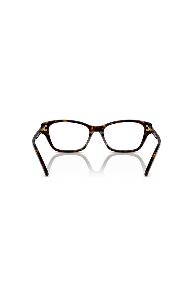 Tory Burch 52mm Rectangle optical glasses, Alternate, color, Tortoise